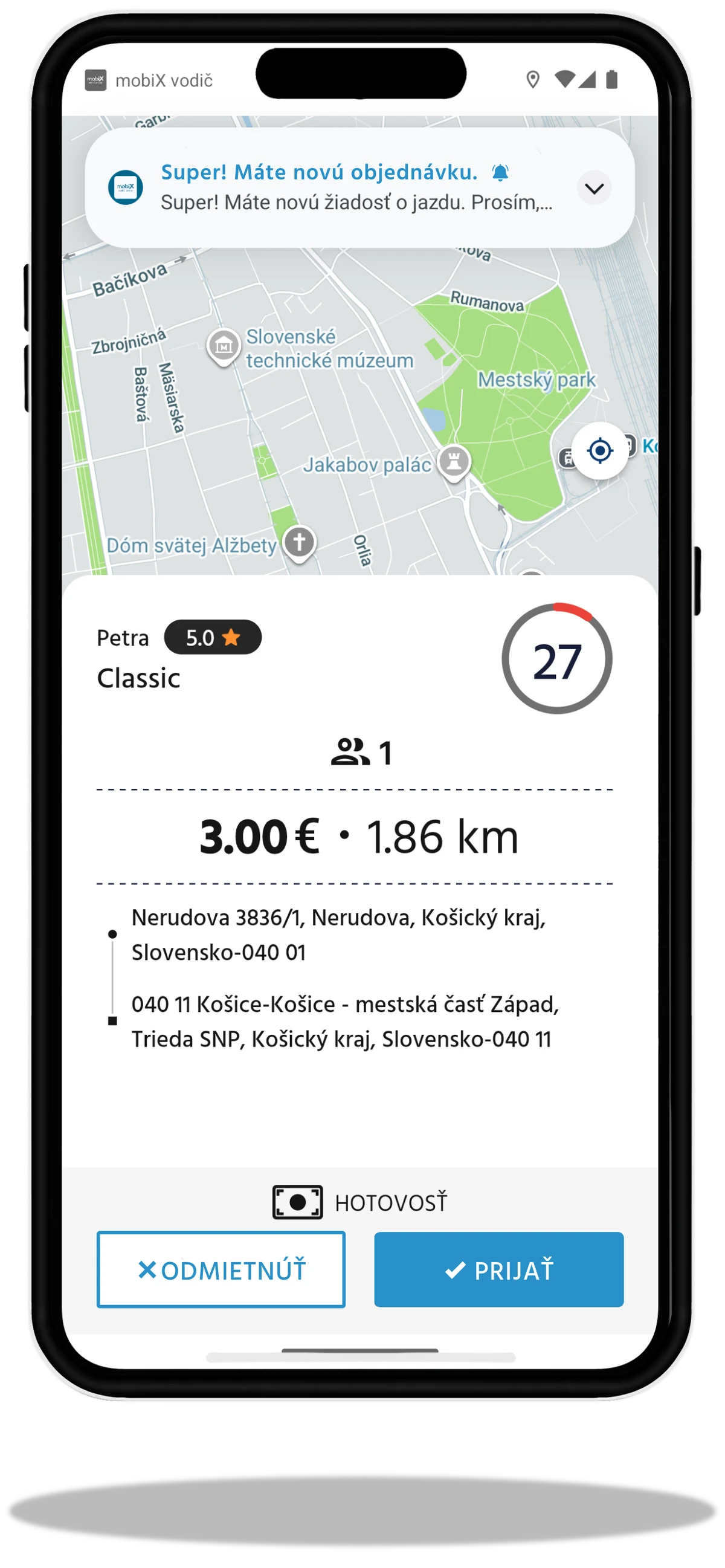 mobiX driver app